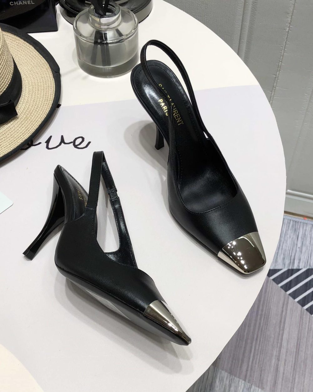 Saint Laurent Women's Blade Slingback Pumps Black For Women YSL