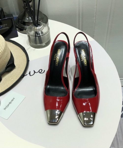 Saint Laurent Women's Blade Slingback Pumps Red For Women YSL