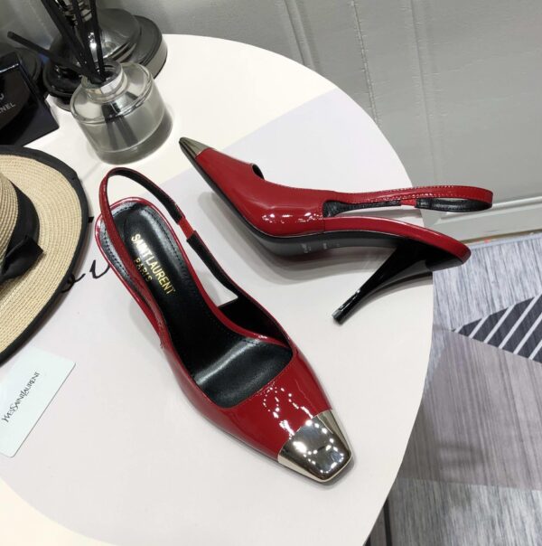 Saint Laurent Women's Blade Slingback Pumps Red For Women YSL