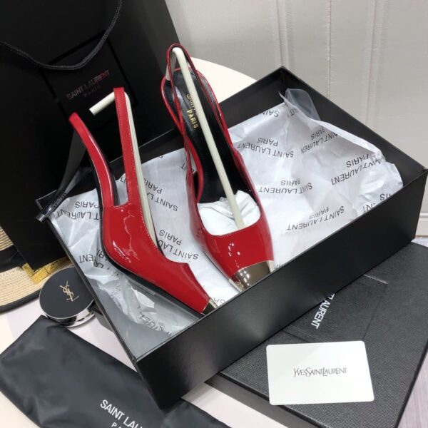 Saint Laurent Women's Blade Slingback Pumps Red For Women YSL