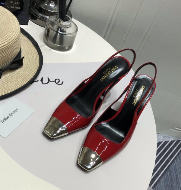 Saint Laurent Women's Blade Slingback Pumps Red For Women YSL