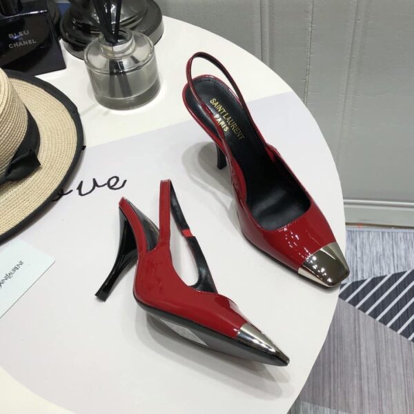 Saint Laurent Women's Blade Slingback Pumps Red For Women YSL