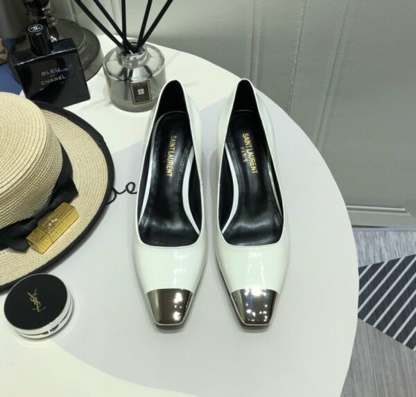 Saint Laurent Women's Blade Slingback Pumps White For Women YSL