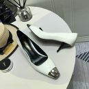 Saint Laurent Women's Blade Slingback Pumps White For Women YSL