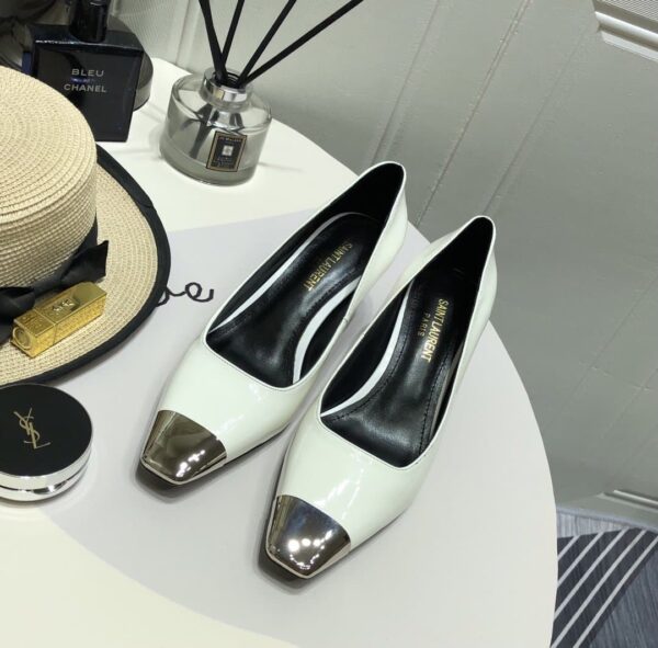 Saint Laurent Women's Blade Slingback Pumps White For Women YSL