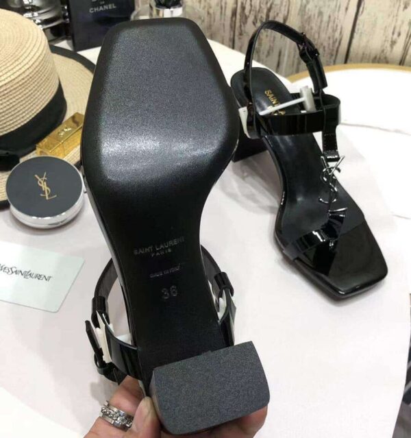 Saint Laurent Women's Cassandra Heeled Sandals Black For Women YSL