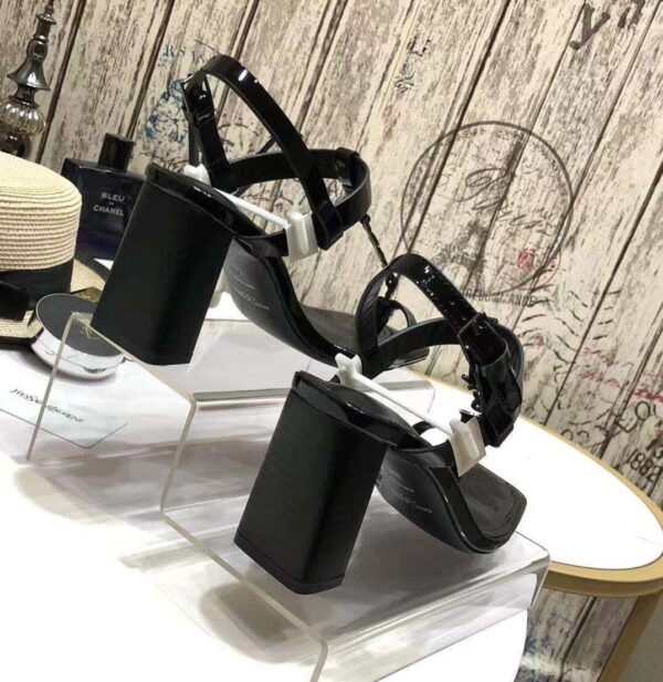 Saint Laurent Women's Cassandra Heeled Sandals Black For Women YSL