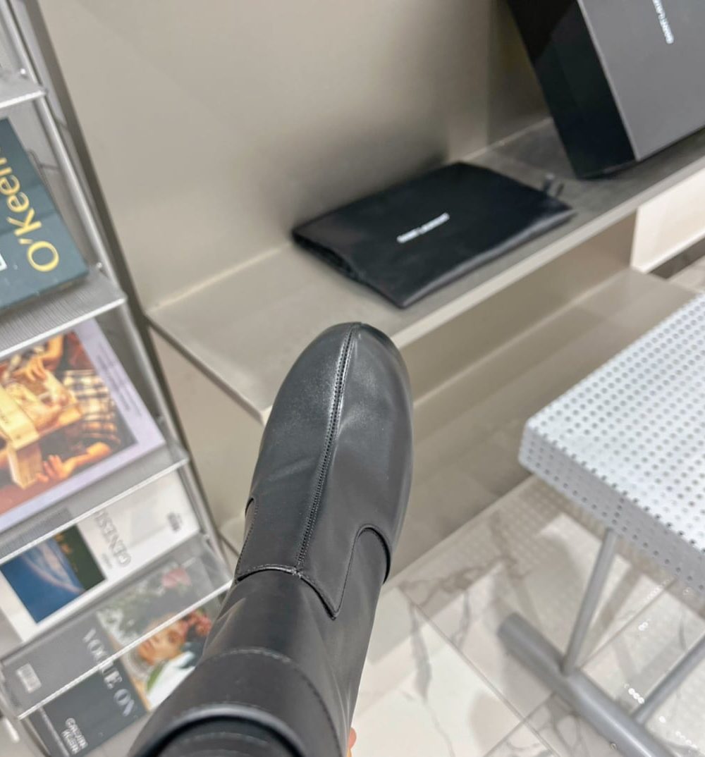 Saint Laurent Women's Cherry Buckle Platform Booties Black For Women YSL 6876621Y8001000