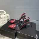 Saint Laurent Women's Chica Slingback Pumps Dark Pink For Women YSL