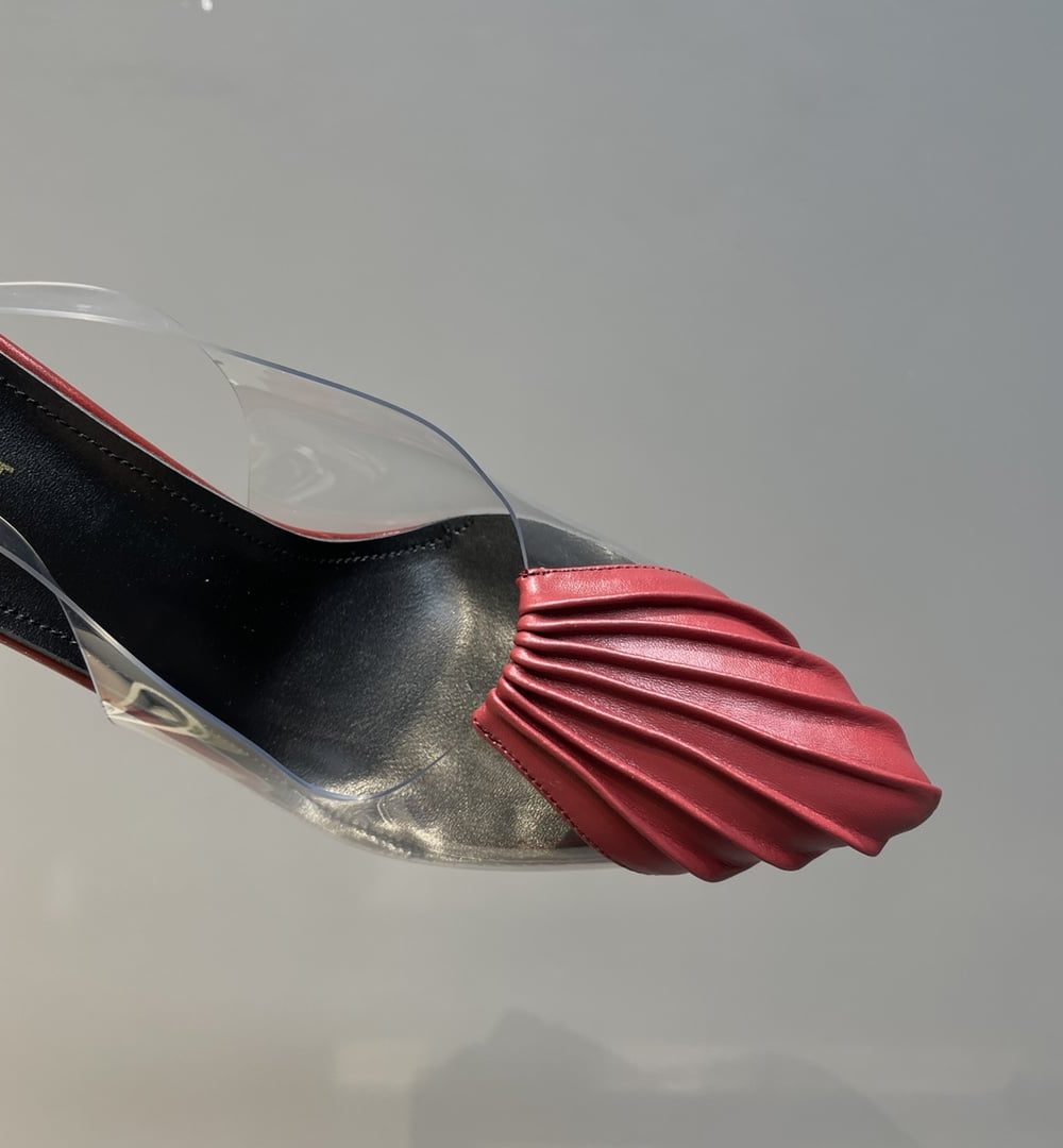 Saint Laurent Women's Chica Slingback Pumps Dark Pink For Women YSL