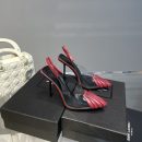 Saint Laurent Women's Chica Slingback Pumps Dark Pink For Women YSL