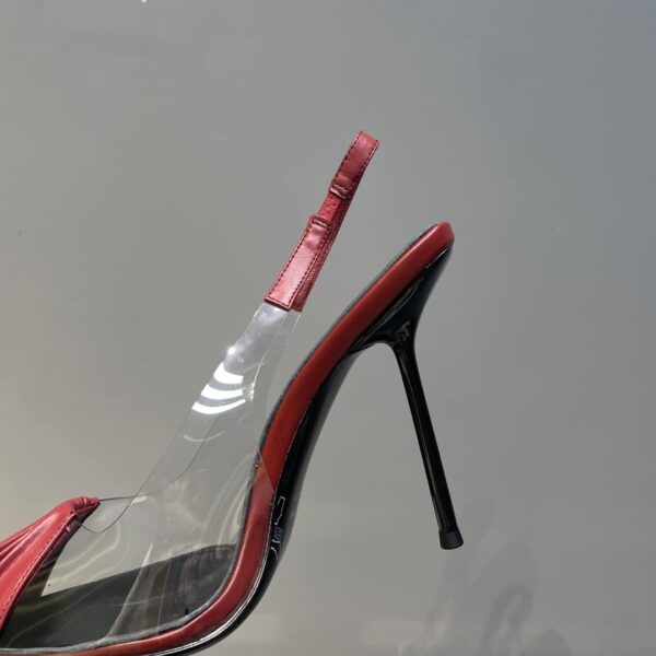 Saint Laurent Women's Chica Slingback Pumps Dark Pink For Women YSL
