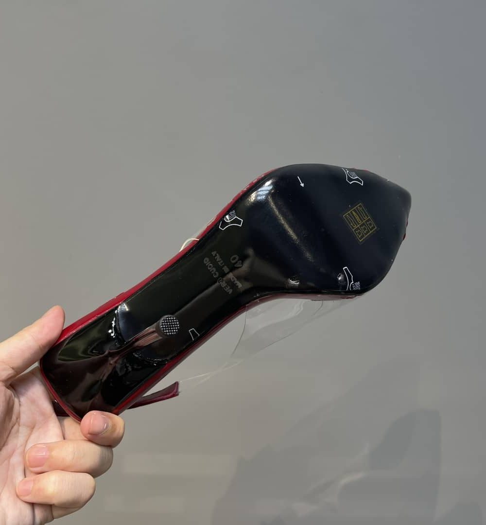 Saint Laurent Women's Chica Slingback Pumps Red For Women YSL