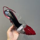 Saint Laurent Women's Chica Slingback Pumps Red For Women YSL