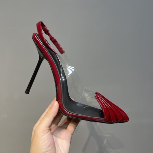 Saint Laurent Women's Chica Slingback Pumps Red For Women YSL