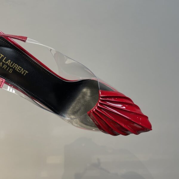 Saint Laurent Women's Chica Slingback Pumps Red For Women YSL