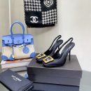 Saint Laurent Women's Maxine Silk Slingback Pumps Black For Women YSL