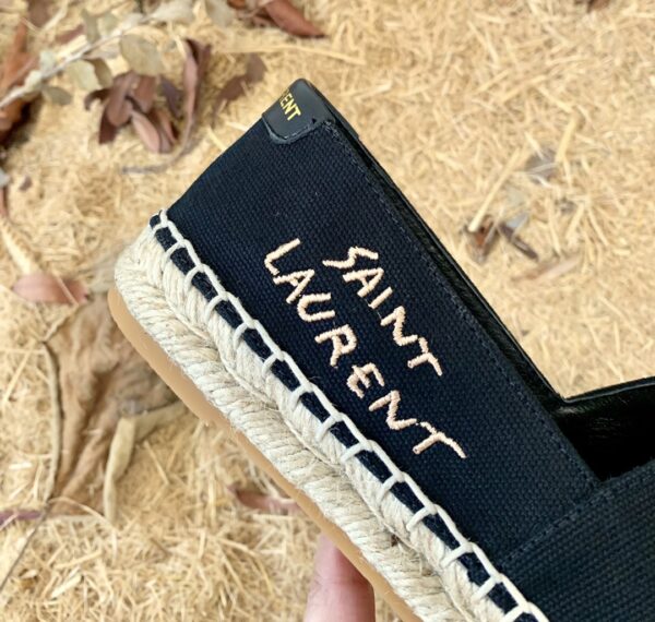 Saint Laurent Women's Saint Laurent Embroidered Espadrilles Black For Women YSL