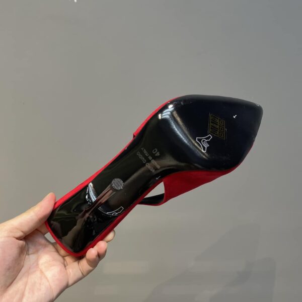Saint Laurent Women's Silk Slingback Pumps Red For Women YSL