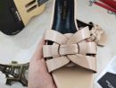 Saint Laurent Women's Tribute Flat Mules Beige For Women YSL 571952B8I009935