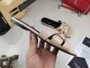 Saint Laurent Women's Tribute Flat Mules Beige For Women YSL 571952B8I009935