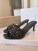 Saint Laurent Women's Tribute Heeled Mules Black For Women YSL 6509861YQ001000