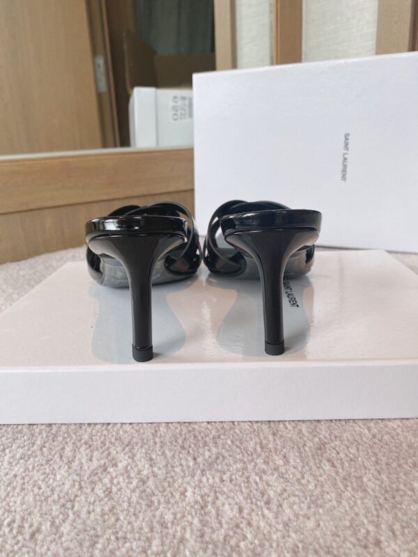 Saint Laurent Women's Tribute Heeled Mules Black For Women YSL 650986B8I001000