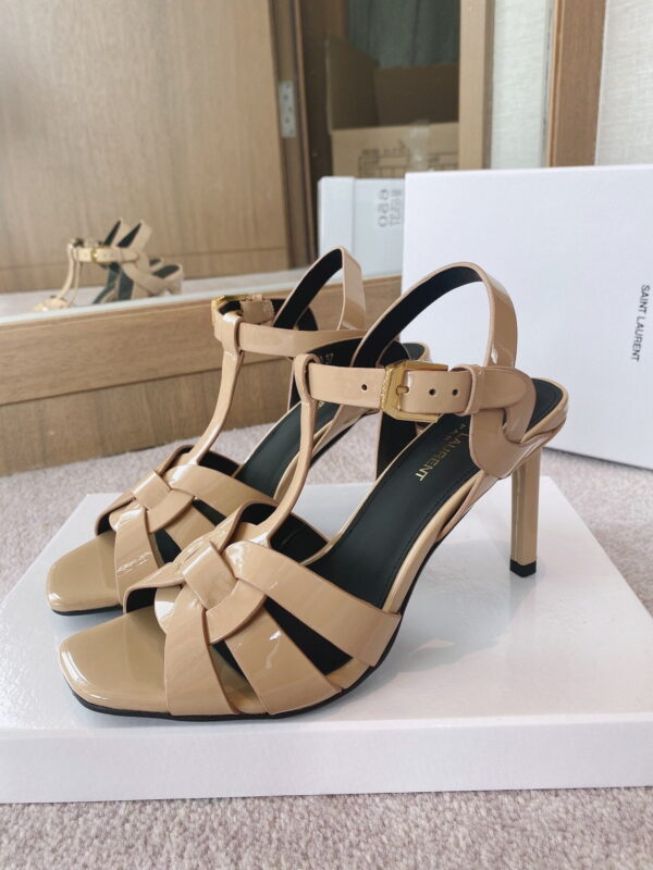 Saint Laurent Women's Tribute Sandals Beige For Women YSL