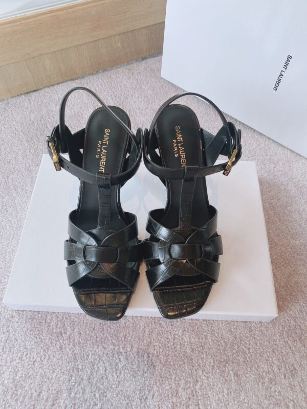 Saint Laurent Women's Tribute Sandals Black For Women YSL 6206731YQ001000