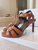 Saint Laurent Women's Tribute Sandals Brown For Women YSL