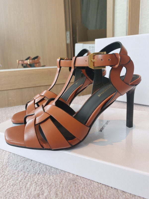 Saint Laurent Women's Tribute Sandals Brown For Women YSL