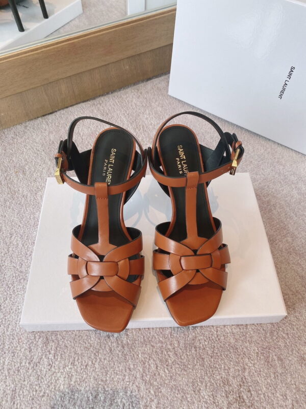 Saint Laurent Women's Tribute Sandals Brown For Women YSL