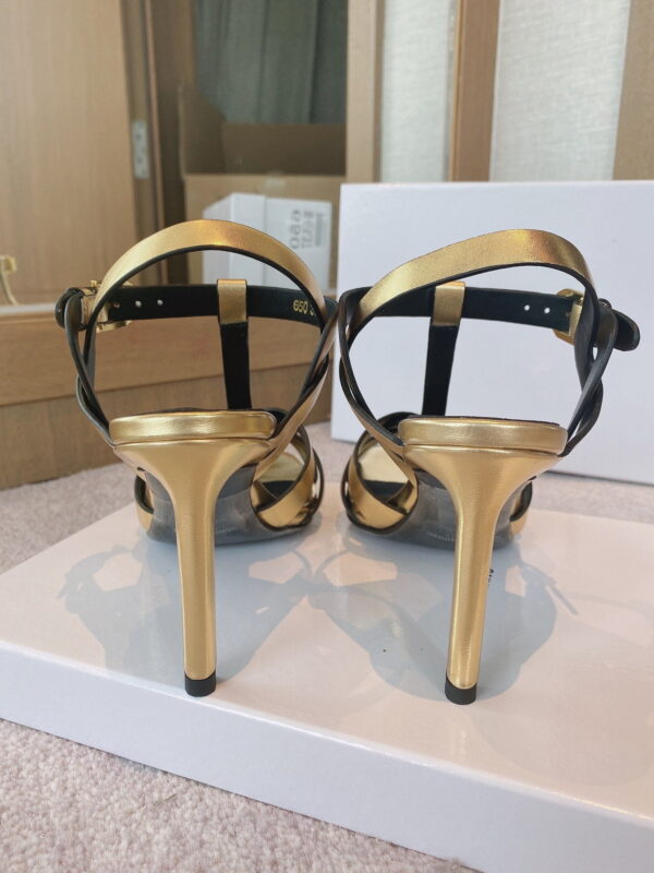 Saint Laurent Women's Tribute Sandals Gold For Women YSL