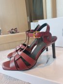 Saint Laurent Women's Tribute Sandals Red- Purple For Women YSL