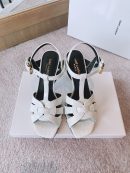 Saint Laurent Women's Tribute Sandals Sliver For Women YSL