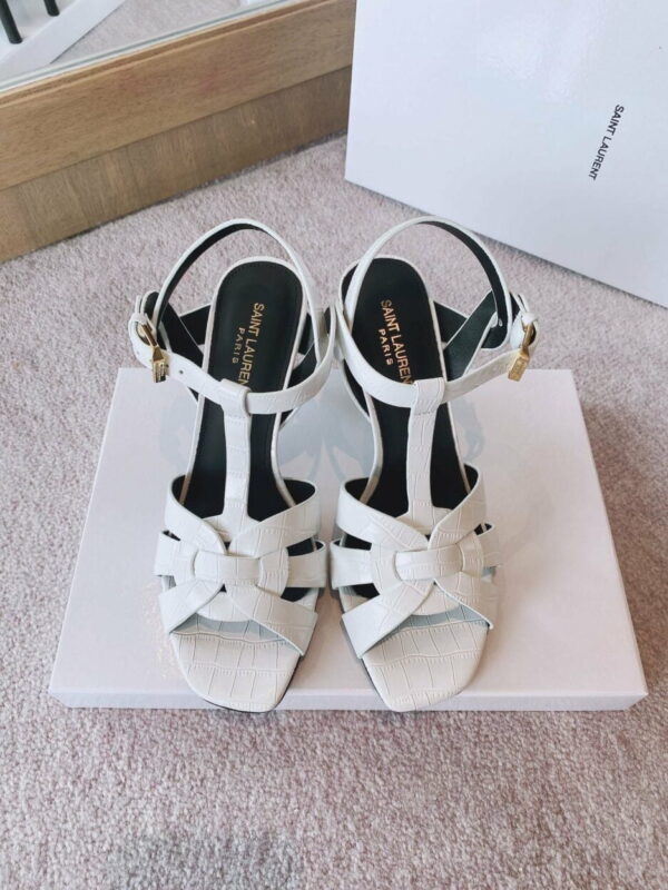 Saint Laurent Women's Tribute Sandals White For Women YSL