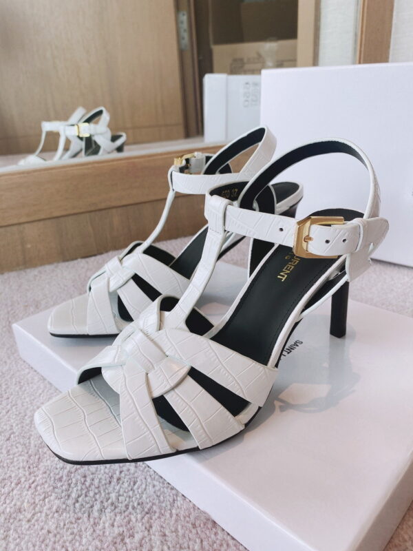 Saint Laurent Women's Tribute Sandals White For Women YSL