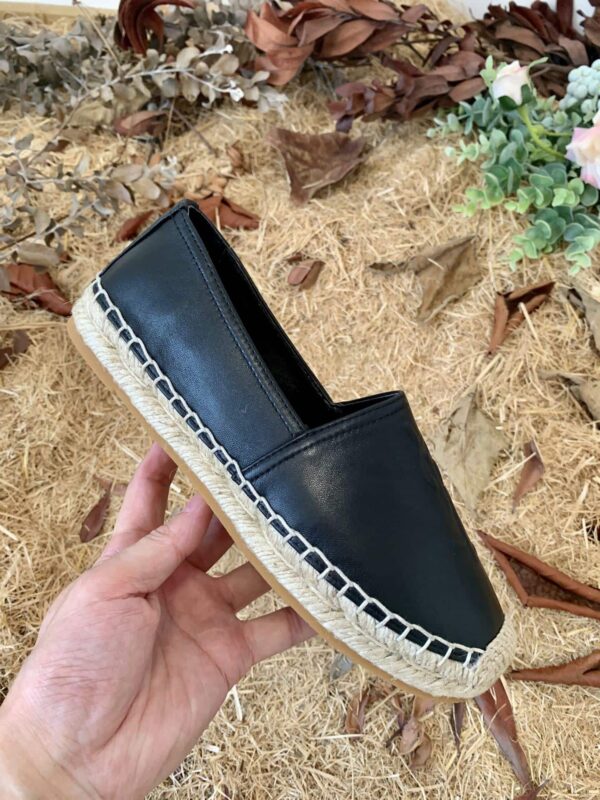 Saint Laurent Women's Ysl Embroidered Espadrilles Black For Women YSL 458573B34001000