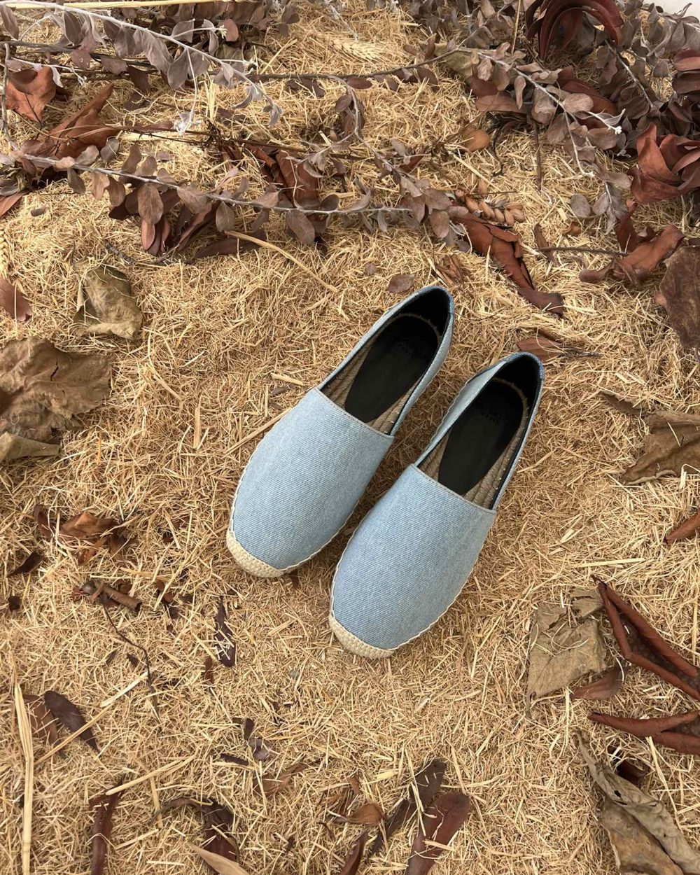 Saint Laurent Women's Ysl Embroidered Espadrilles Blue For Women YSL