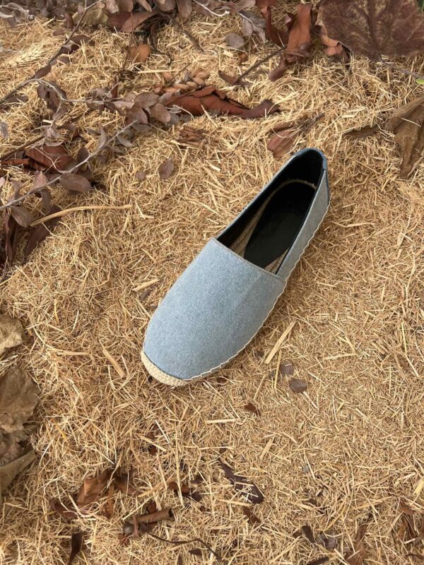 Saint Laurent Women's Ysl Embroidered Espadrilles Blue For Women YSL