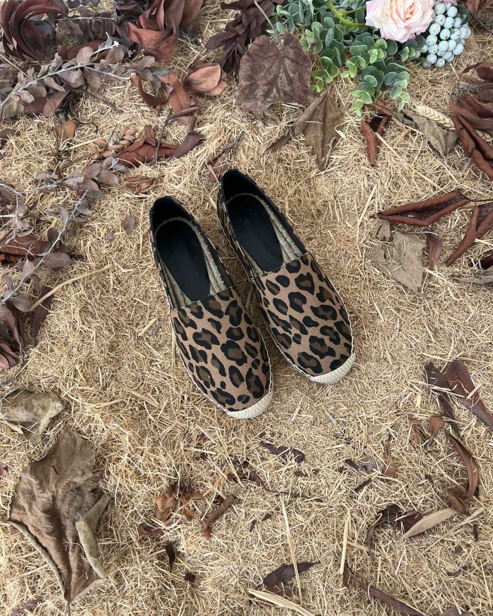 Saint Laurent Women's Ysl Embroidered Espadrilles Brown For Women YSL