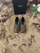 Saint Laurent Women's Ysl Embroidered Espadrilles Brown For Women YSL