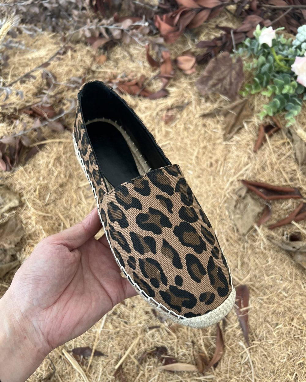 Saint Laurent Women's Ysl Embroidered Espadrilles Brown For Women YSL