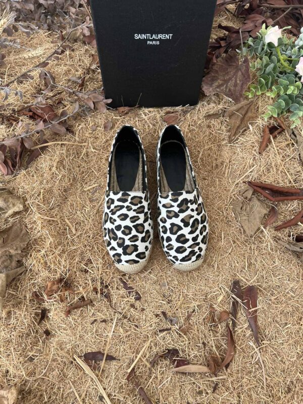 Saint Laurent Women's Ysl Embroidered Espadrilles White For Women YSL