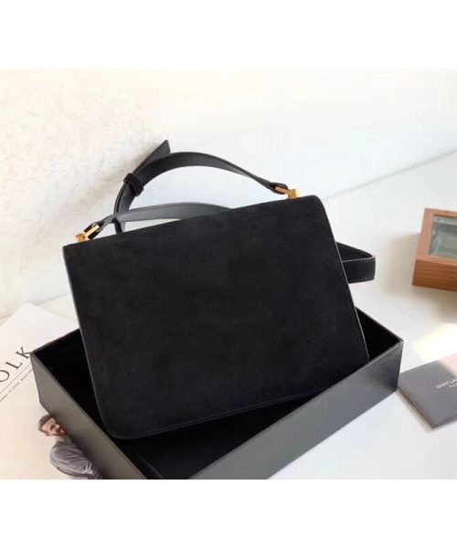 [REP 1:1] Saint Laurent Le Carre Satchel Black For Women 9in/23cm YSL