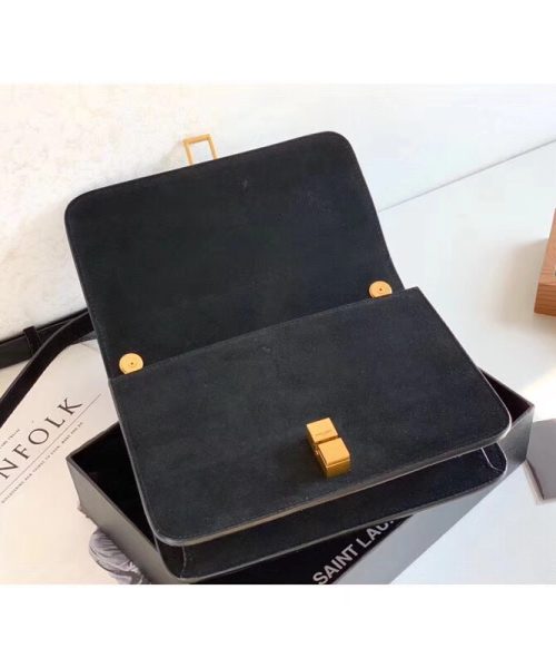 [REP 1:1] Saint Laurent Le Carre Satchel Black For Women 9in/23cm YSL