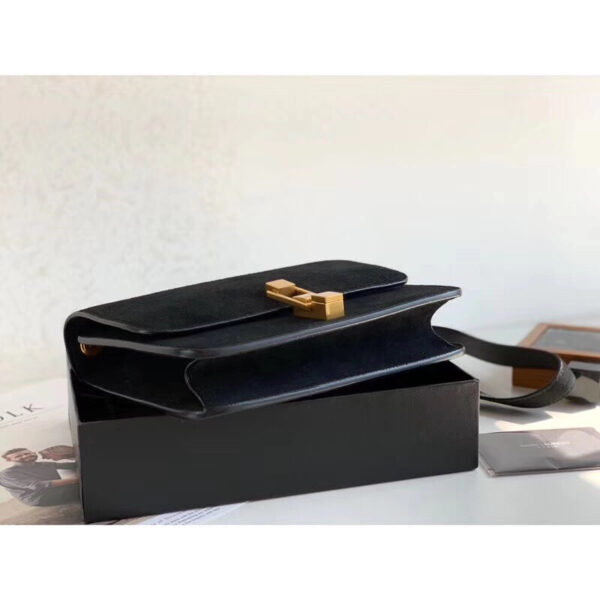 [REP 1:1] Saint Laurent Le Carre Satchel Black For Women 9in/23cm YSL