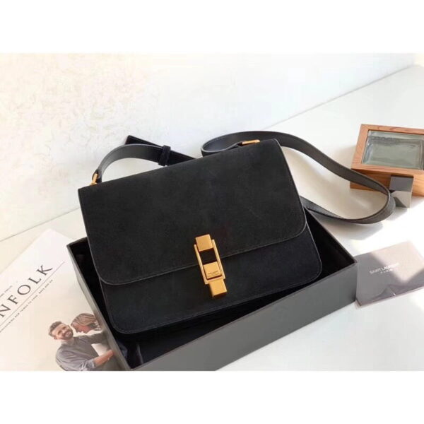 [REP 1:1] Saint Laurent Le Carre Satchel Black For Women 9in/23cm YSL
