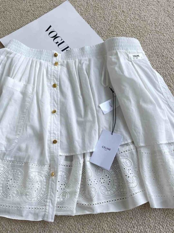 Shirt And Skrit White For Women