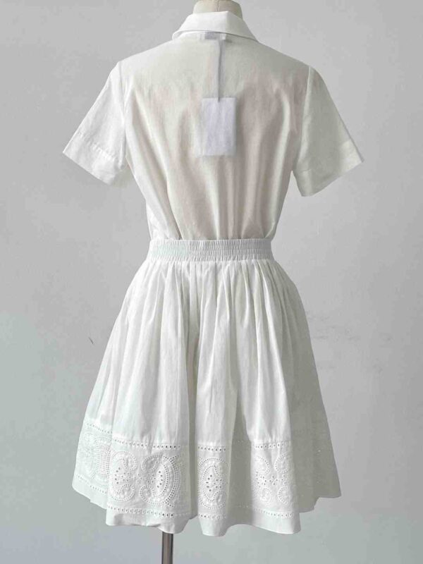 Shirt And Skrit White For Women